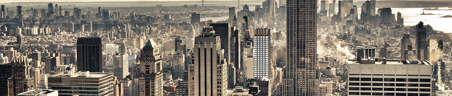 Overdrevet HDR bilde av New York